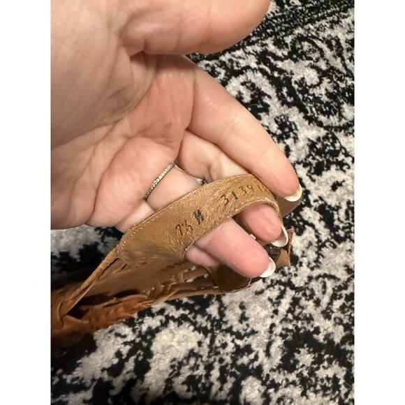 Vintage Easy Times Brown Huarache Sandal Slingback Women's Size 7.5 NARROW - Picture 3 of 3